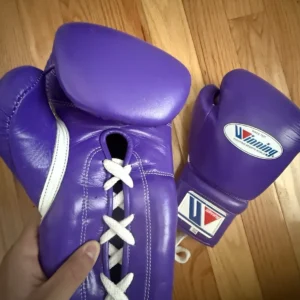 Winning Boxing Gloves Purple Laces
