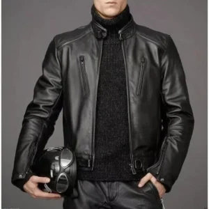 Black Leather Jacket Latest Men's Soft & Smooth Real Lambskin Moto Biker Fashion