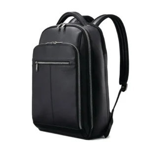 NEW!! Classic Samsonite Leather Backpack - Black