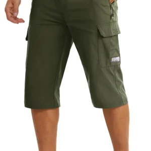 Men's  Cargo Shorts Quick Drying Outdoor Hiking Sport Below Knee Capri Shorts