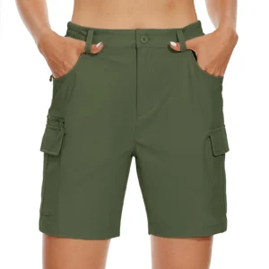 Women's Hiking Golf Shorts Quick Dry Lightweight Summer Work Travel Cargo Shorts