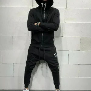 Man's Tracksuit Sport Suit Hoodie Sweatsuit Sweatshirt Jacket + Jogger Pant Set